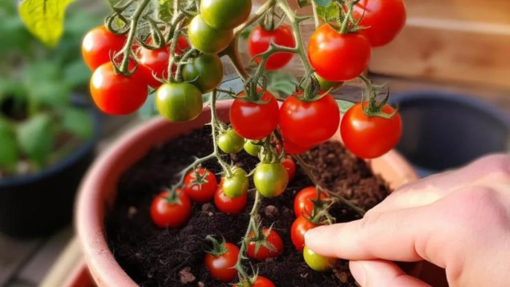 cultivar tomate em vaso